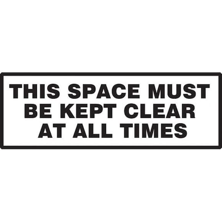 SAFETY LABEL THIS SPACE MUST BE KEPT LSTF522VSP